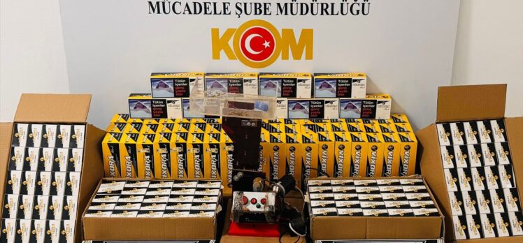 Samsun'da bir evde 75 bin makaron ele geçirildi