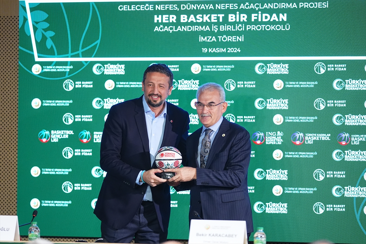 TBF ile Orman Genel Müdürlüğü, “Her Basket Bir Fidan” projesine imza attı