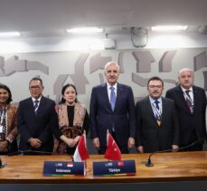 TBMM Başkanı Kurtulmuş, Endonezya Temsilciler Meclisi Başkanı Maharani ile görüştü