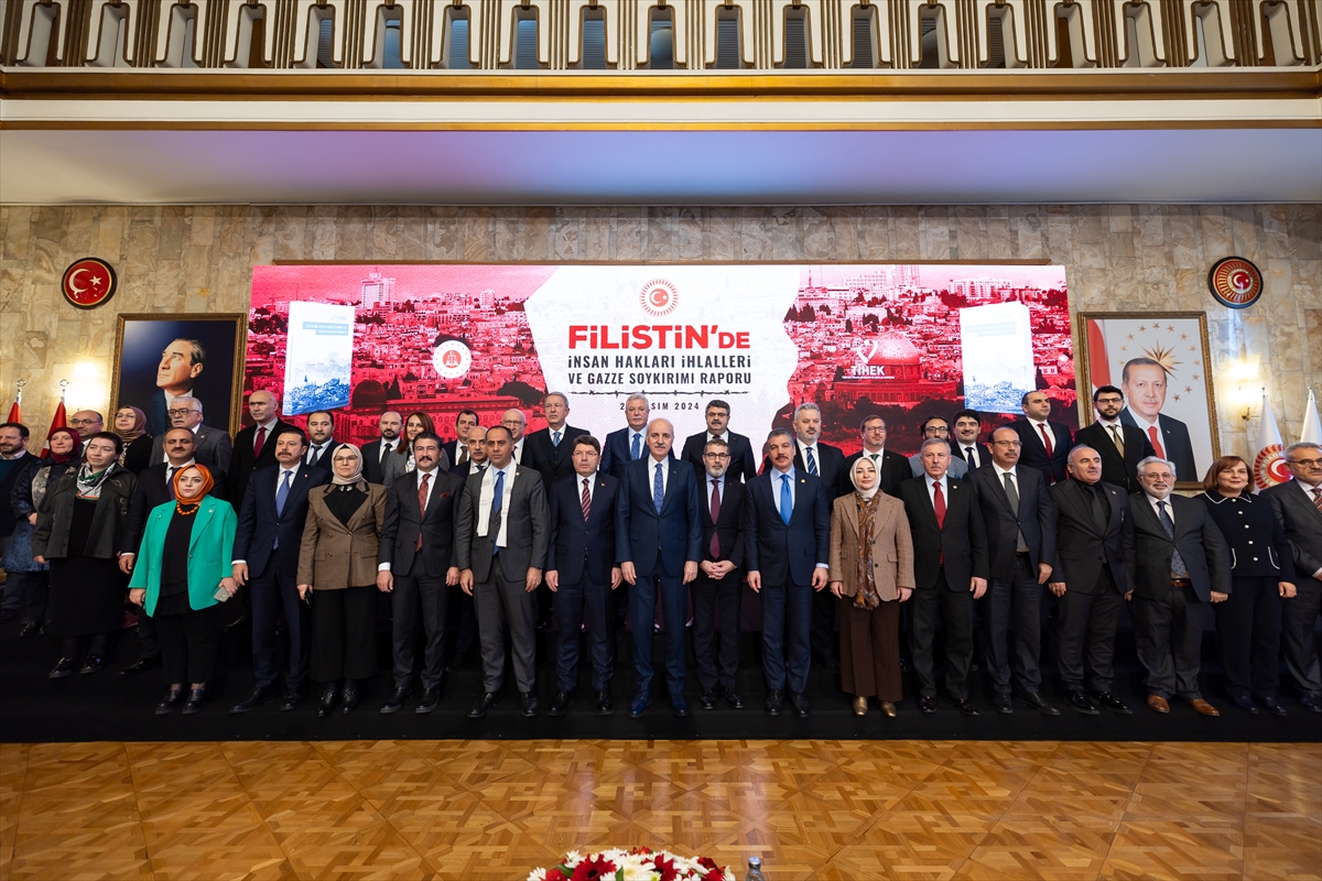 TBMM Başkanı Kurtulmuş, “Filistin’de İnsan Hakları İhlalleri ve Gazze Soykırımı Raporu” tanıtımında konuştu: