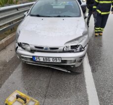 Tokat'ta cip ile otomobilin çarpıştığı kazada 2 kişi yaralandı