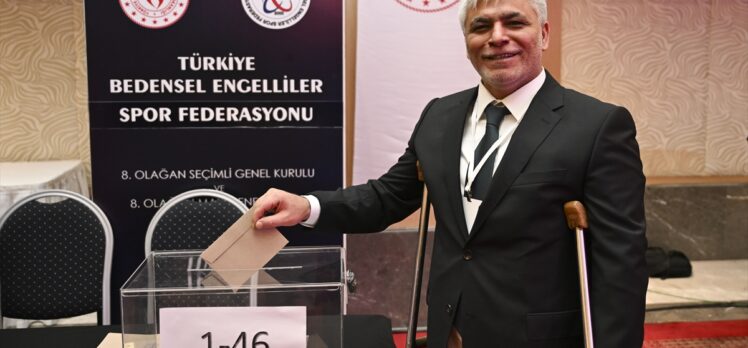 Türkiye Bedensel Engelliler Spor Federasyonunda başkanlığa yeniden Alpaslan Erkoç seçildi