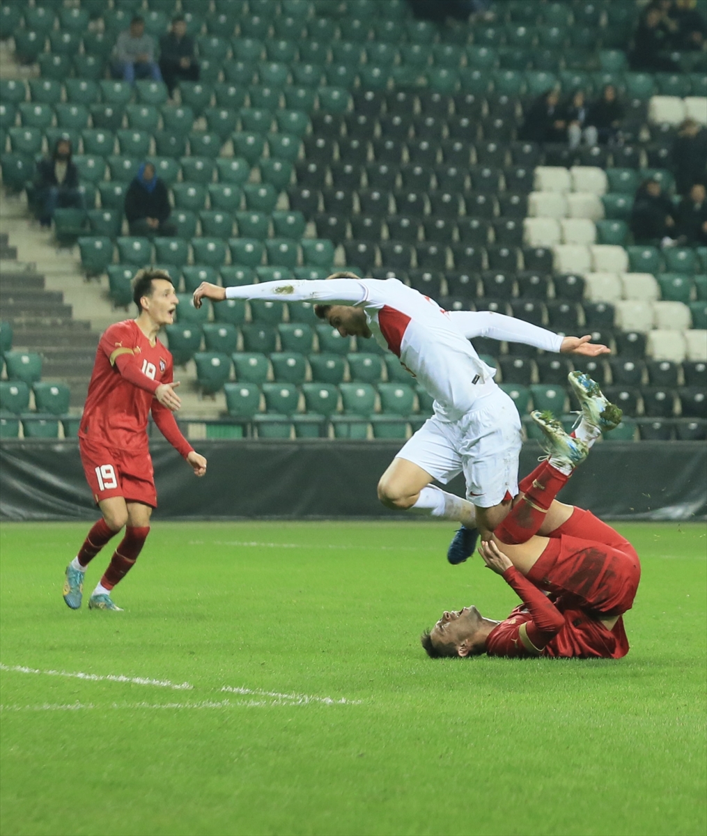 Ümit Milli Futbol Takımı, hazırlık maçında Sırbistan'a 2-1 mağlup oldu