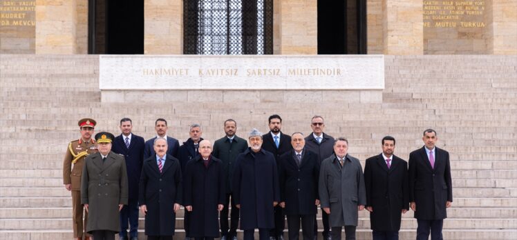 Umman Sultanı Bin Tarık, Anıtkabir'i ziyaret etti