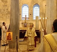 Antalya'da Ortodokslar, “Noel Baba”nın ölüm yıl dönümünde ayin yaptı