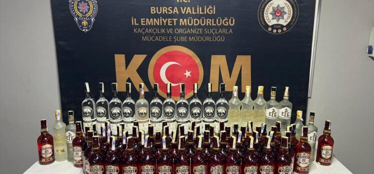 Bursa'da “Çengel-12” operasyonunda 5 bin 740 şişe sahte alkol ele geçirildi