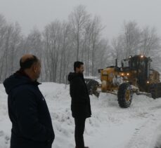 Çanakkale'de karla mücadele çalışmaları sürüyor