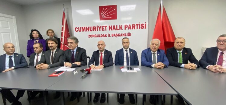 CHP'li Demir ve Karatepe, Zonguldak'ta basın mensuplarıyla bir araya geldi