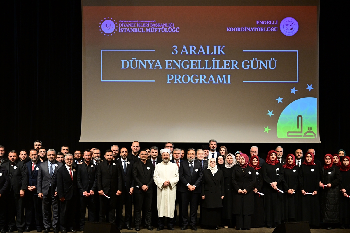 Diyanet İşleri Başkanı Erbaş Dünya Engelliler Günü Açılış Programı'nda konuştu: