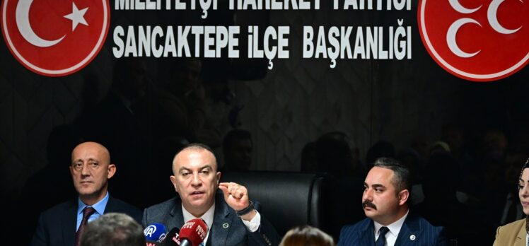 MHP Genel Başkan Yardımcısı Yönter, partisinin Sancaktepe ilçe başkanlığında konuştu: