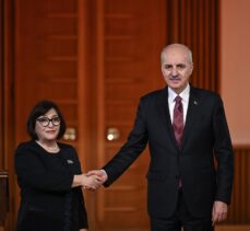 Azerbaycan Milli Meclis Başkanı Gafarova, TBMM'de Kurtulmuş ile ortak basın toplantısında konuştu