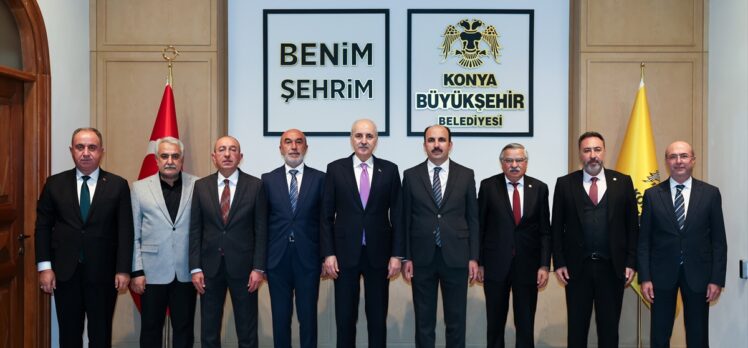 TBMM Başkanı Kurtulmuş, Konya Valiliğini ve Büyükşehir Belediye Başkanlığını ziyaret etti