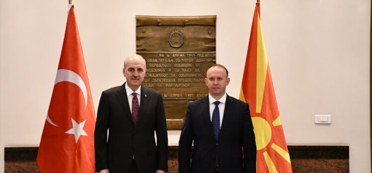 TBMM Başkanı Kurtulmuş, Kuzey Makedonya Meclis Başkanı Gaşi ile ortak basın toplantısı düzenledi: