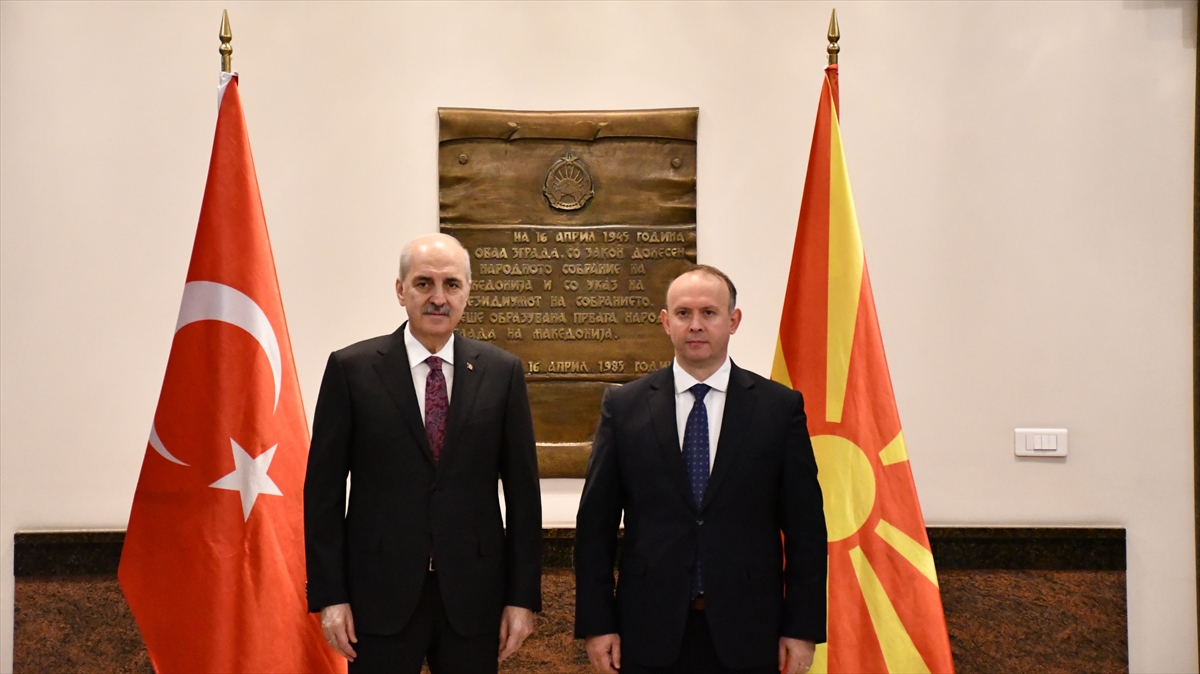 TBMM Başkanı Kurtulmuş, Kuzey Makedonya Meclis Başkanı Gaşi ile ortak basın toplantısı düzenledi: